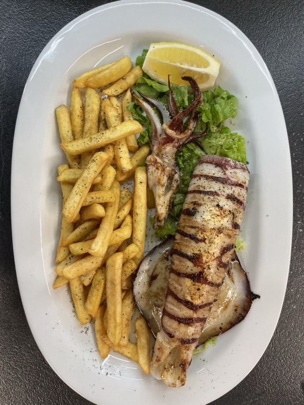 Whole Grilled Squid