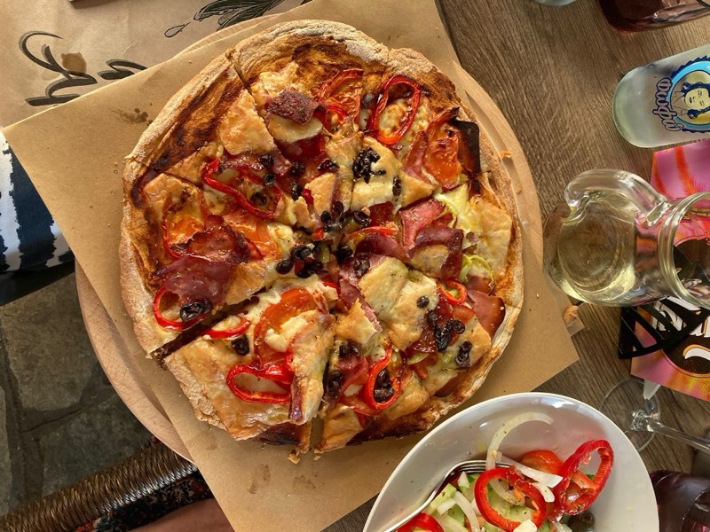 Pizza &amp; local wine