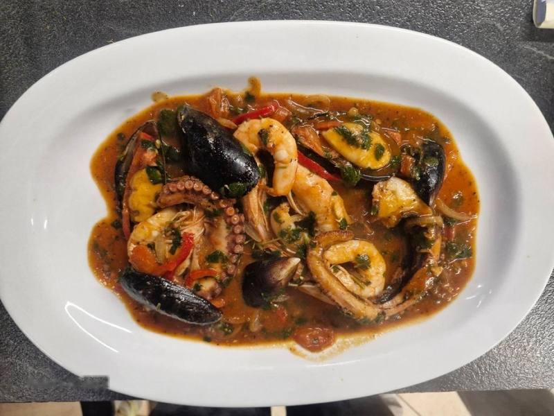 Seafood in tomato sauce