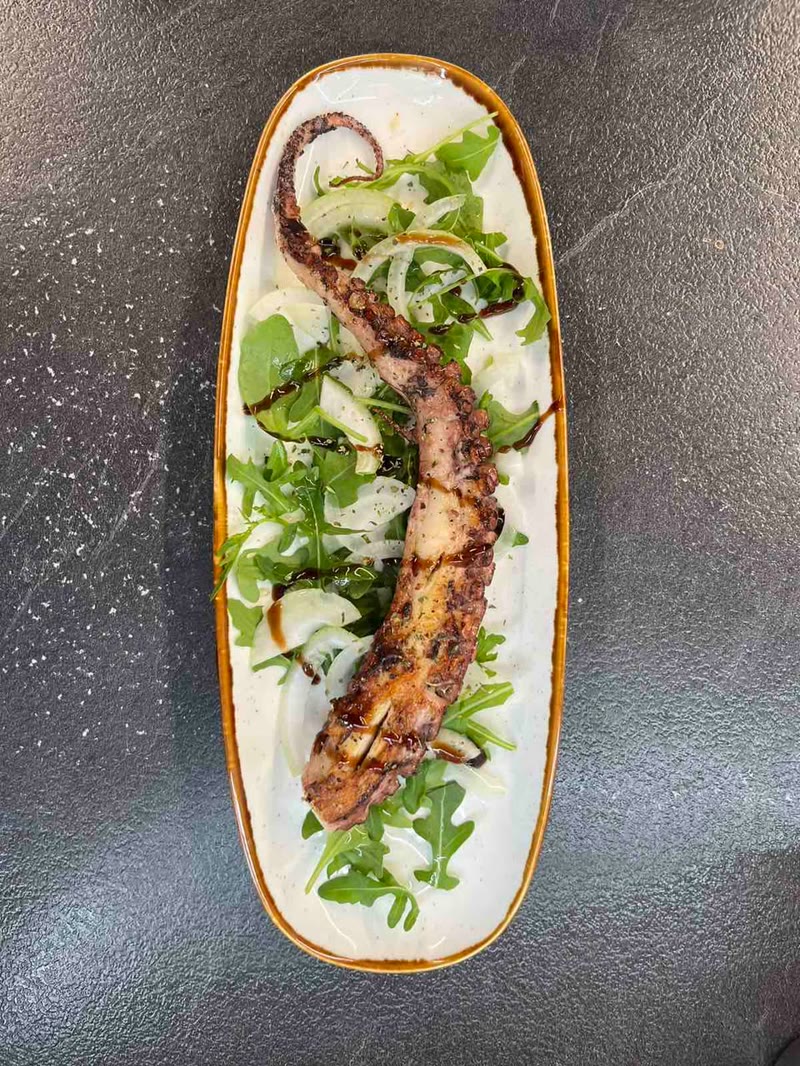Whole octopus from the grill